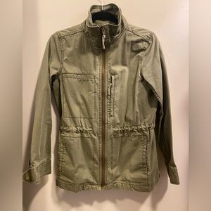 Madewell army green utility jacket
